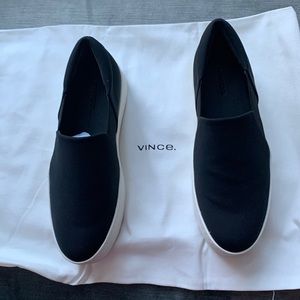 Vince black Warren sneakers Size 6 1/2 M Eur 36.5